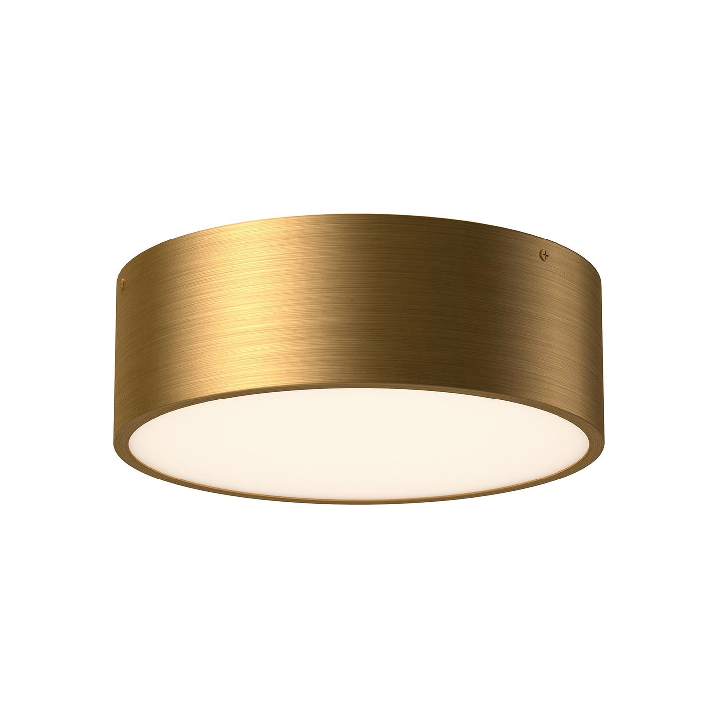 Brisbane Flush Mount Ceiling Light in Aged Gold (Small).