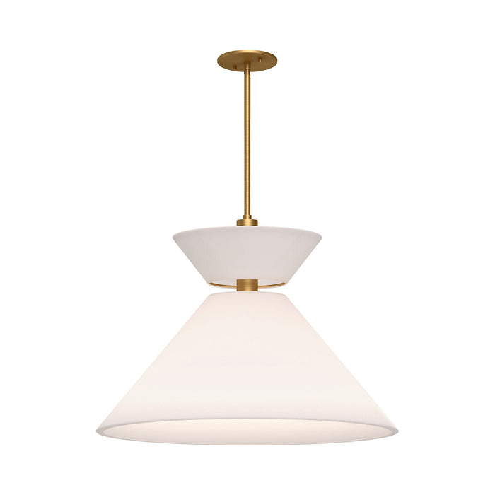 Chapelle Pendant Light in Aged Gold.