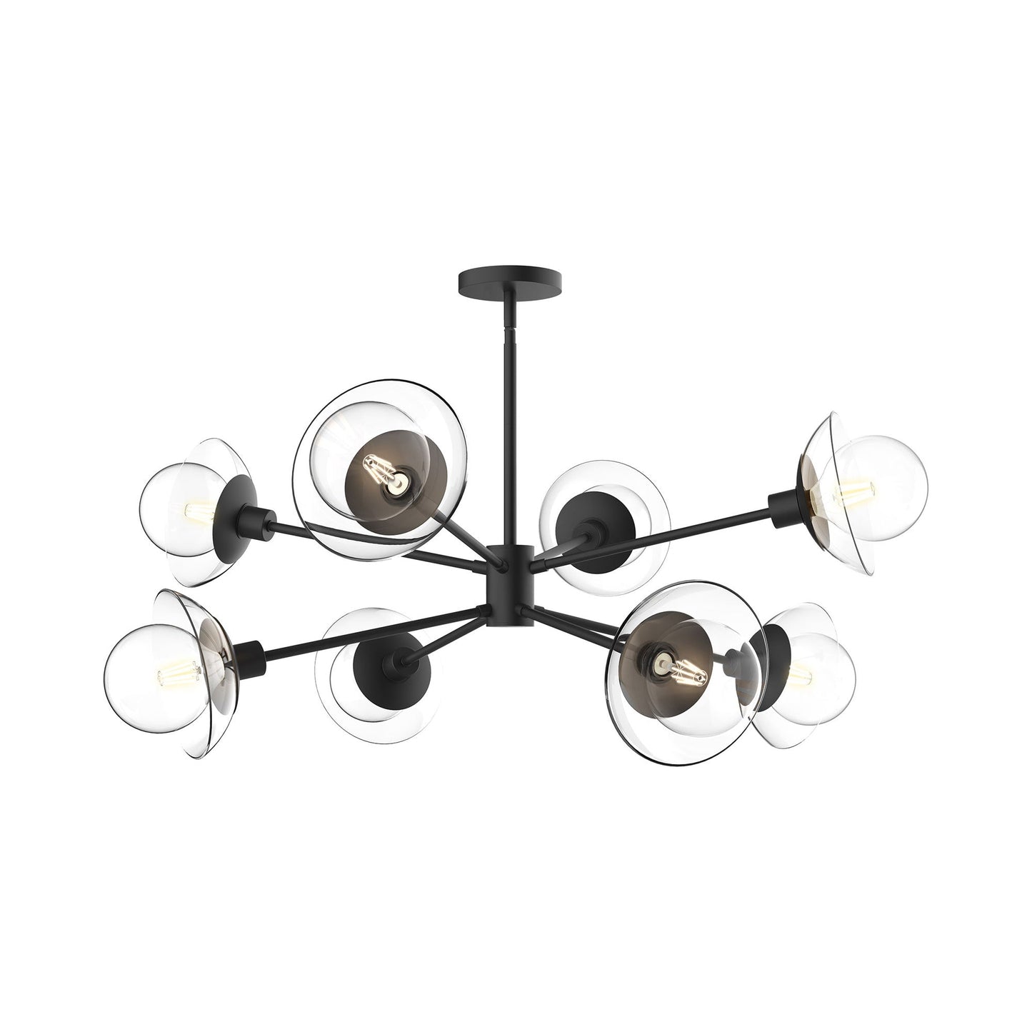 Francesca Chandelier in Matte Black.