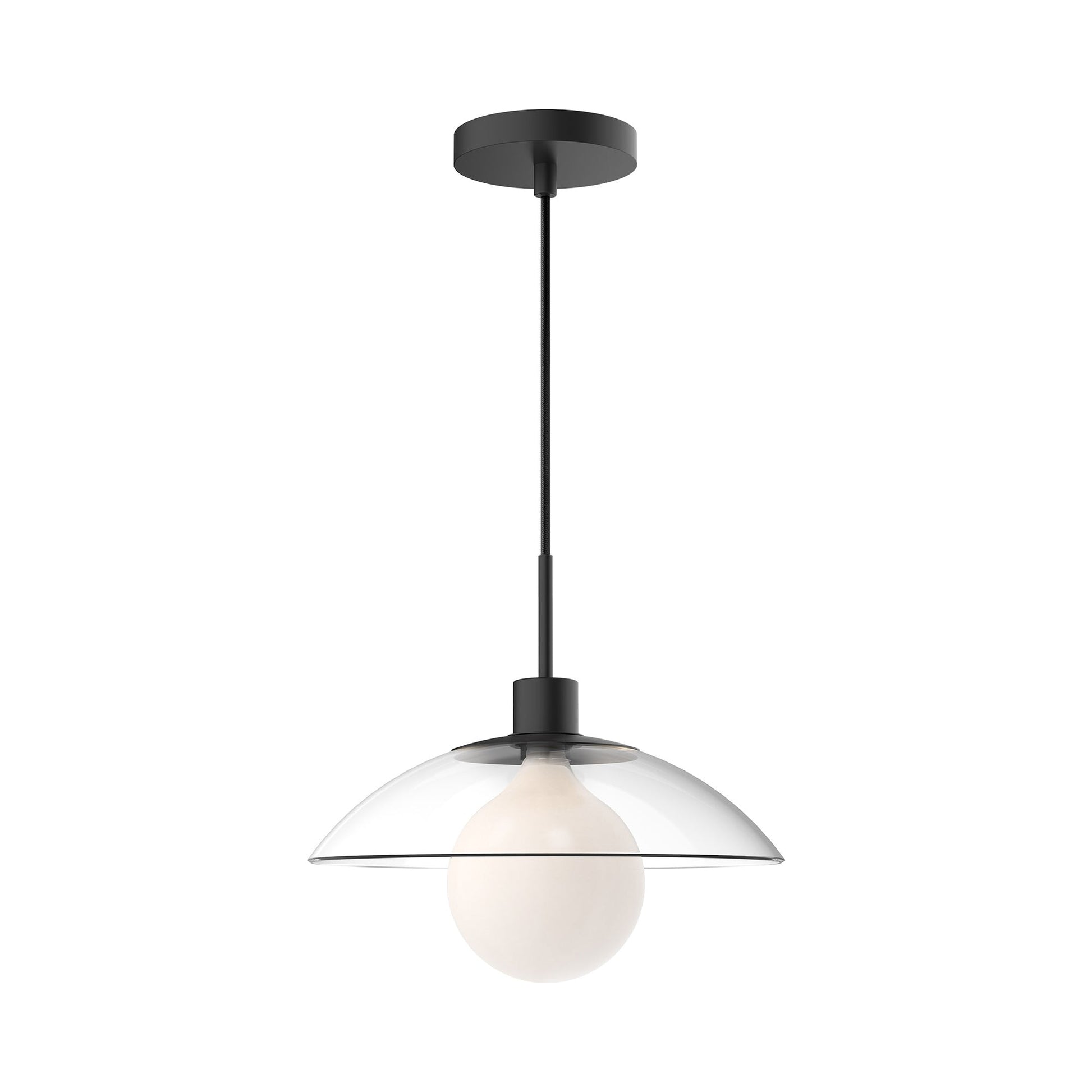 Francesca Pendant Light in Matte Black.