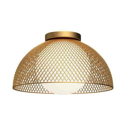 Haven Flush Mount Ceiling Light in Gold.