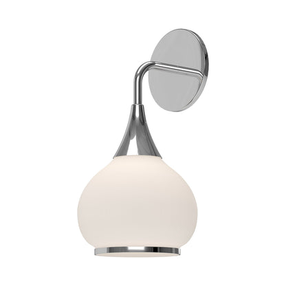 Hazel Bath Wall Light in Chrome/Opal Matte Glass.