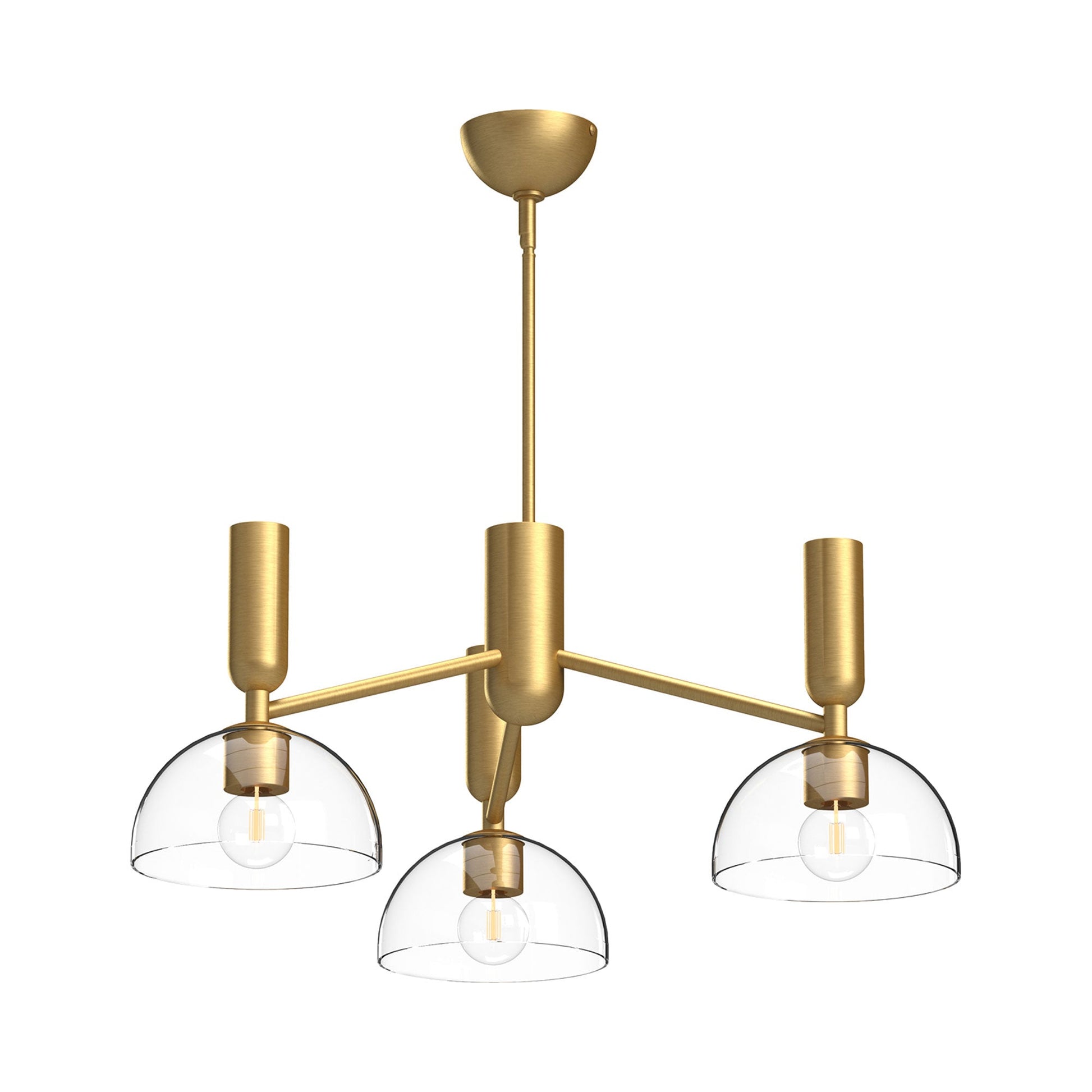 Jude Chandelier in Brushed Gold.