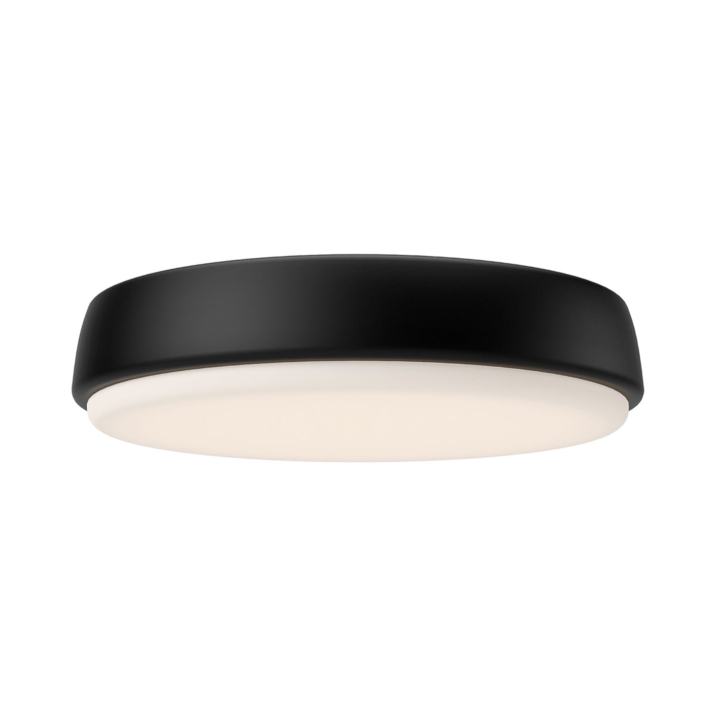 Laval LED Flush Mount Ceiling Light in Matte Black (Medium).