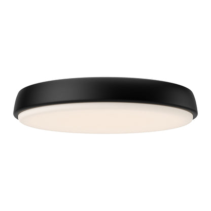 Laval LED Flush Mount Ceiling Light in Matte Black (Large).