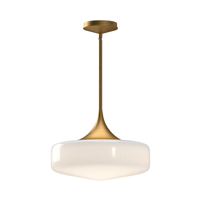 Lincoln Pendant Light in Aged Gold.