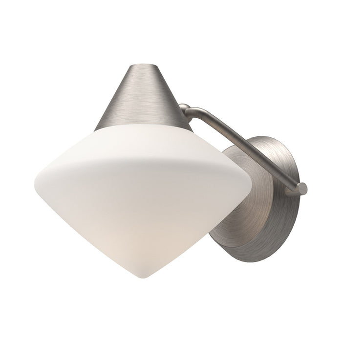 Nora Wall Light in Brushed Silver.