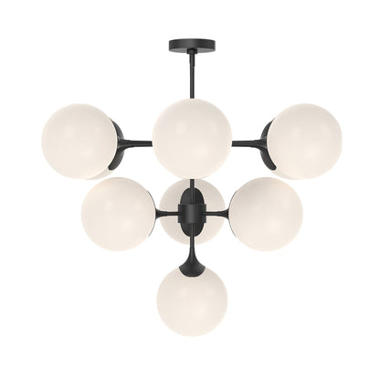 Nouveau Chandelier in Matte Black (10-Light).