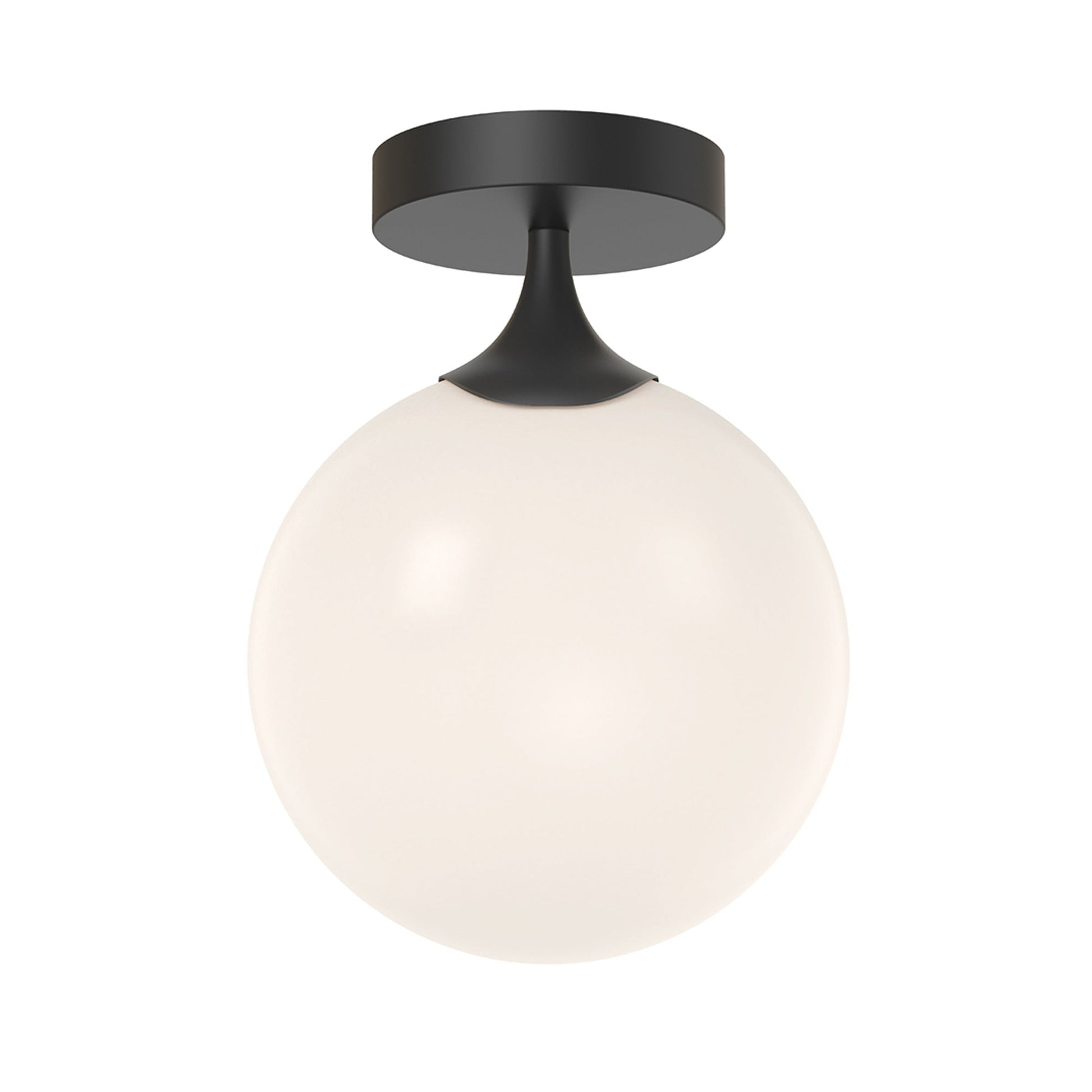 Nouveau Flush Mount Ceiling Light in Matte Black.