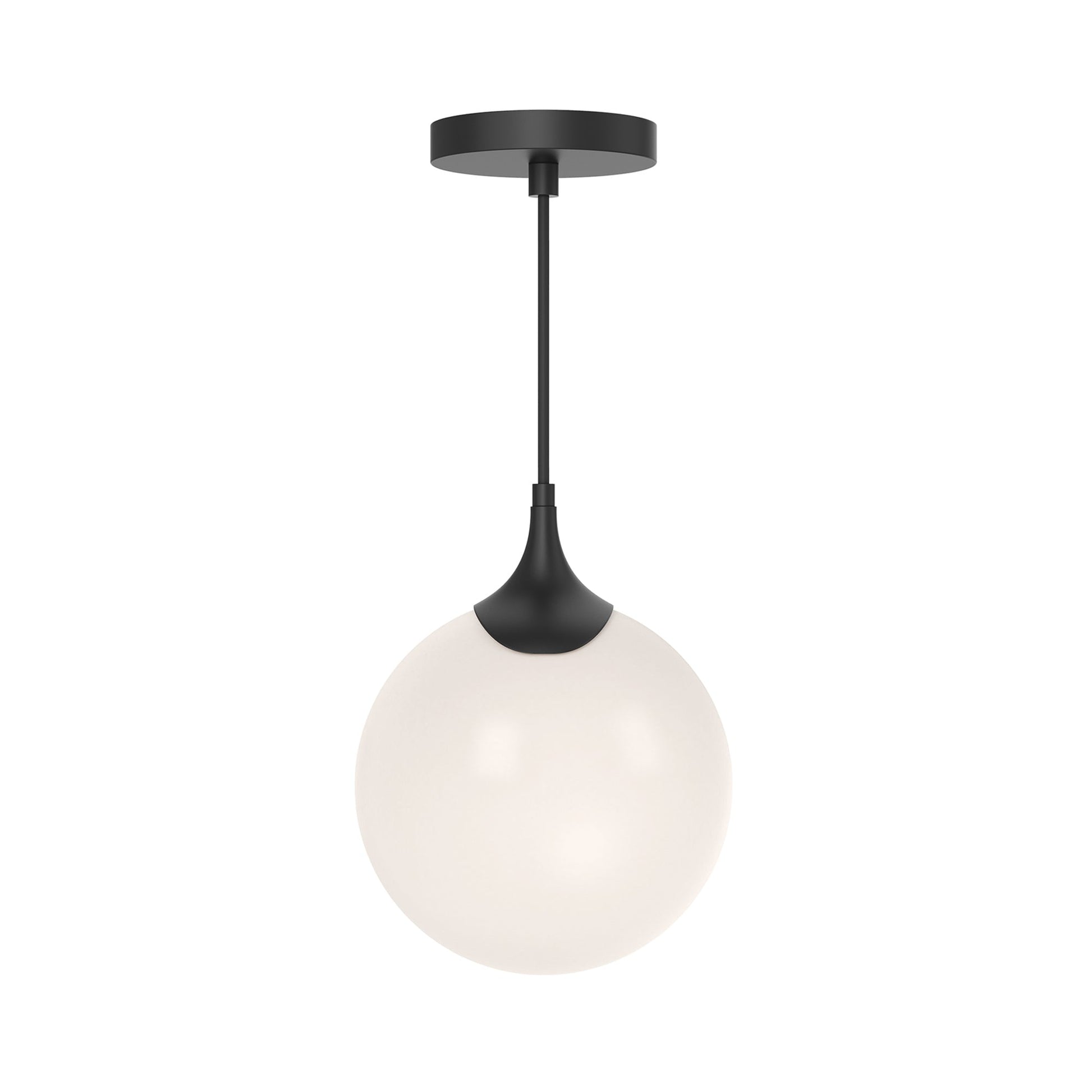 Nouveau Pendant Light in Matte Black.