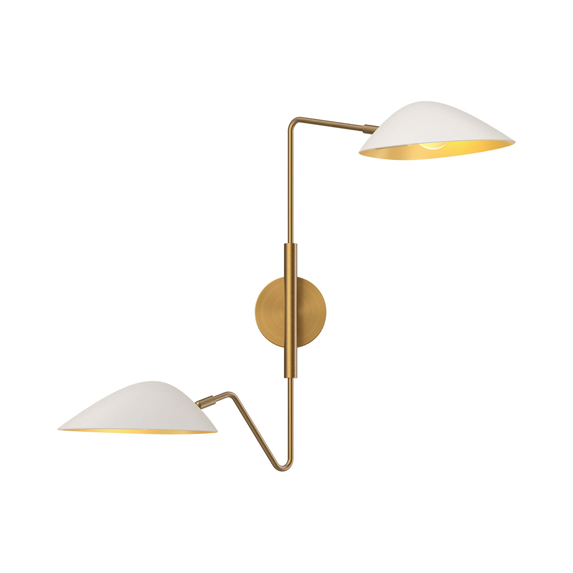 Oscar Adjustable Wall Light in White (2-Light).