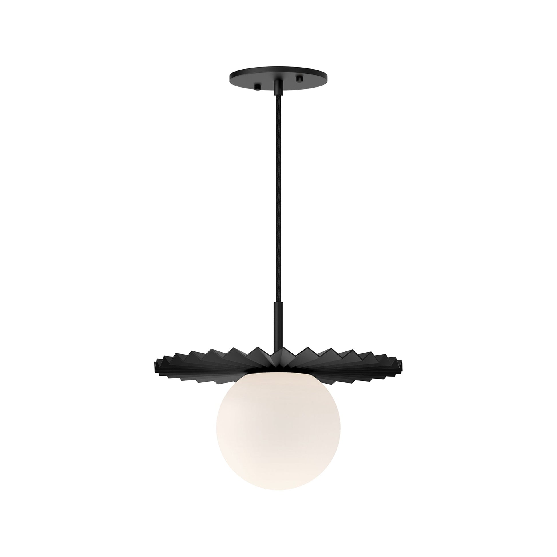 Plume Pendant Light in Matte Black (Small).