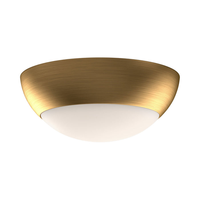 Rubio 2-Light Flush Mount Ceiling Light in Aged Gold.