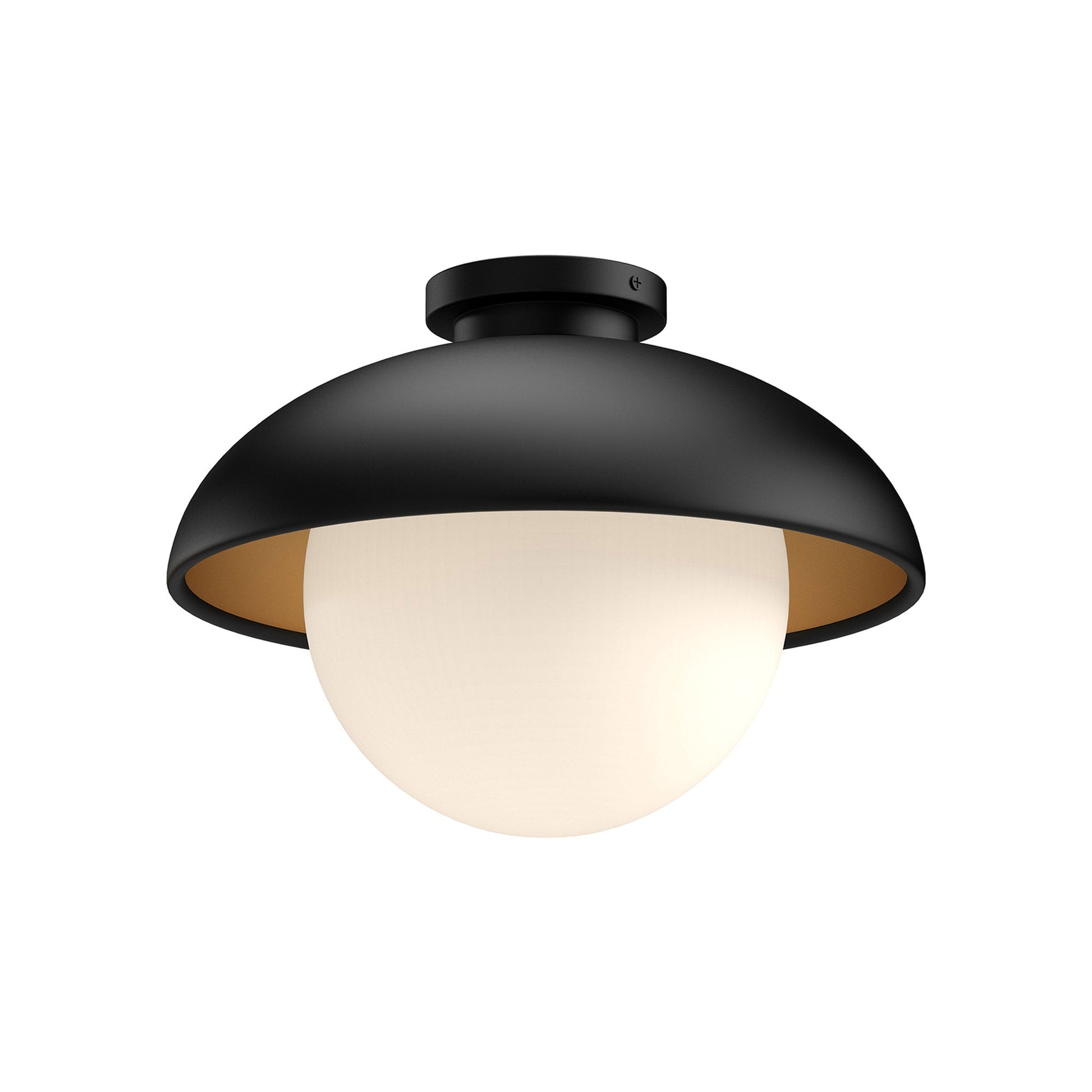 Rubio Flush Mount Ceiling Light in Matte Black (Small).