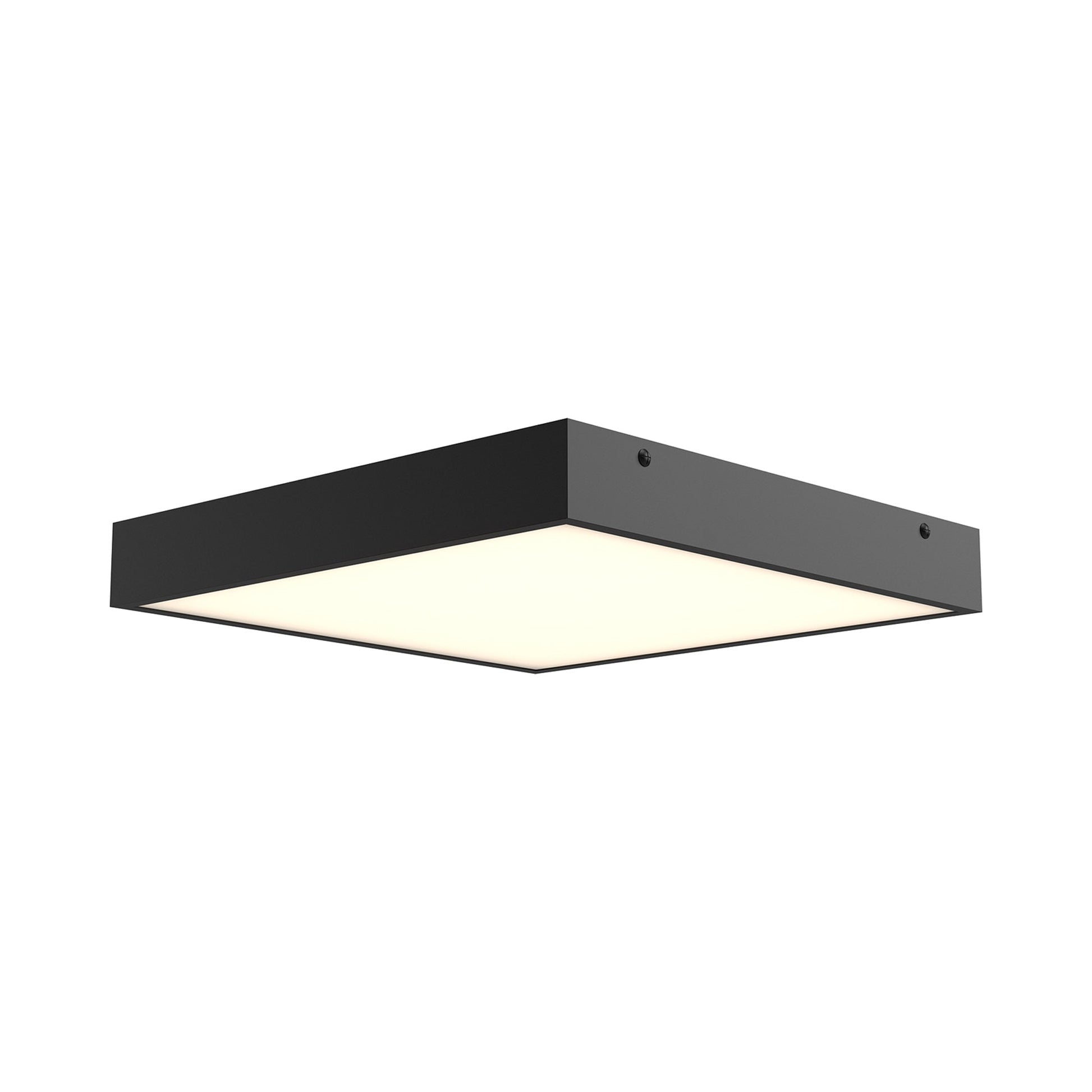 Sydney LED Flush Mount Ceiling Light in Matte Black (Large).