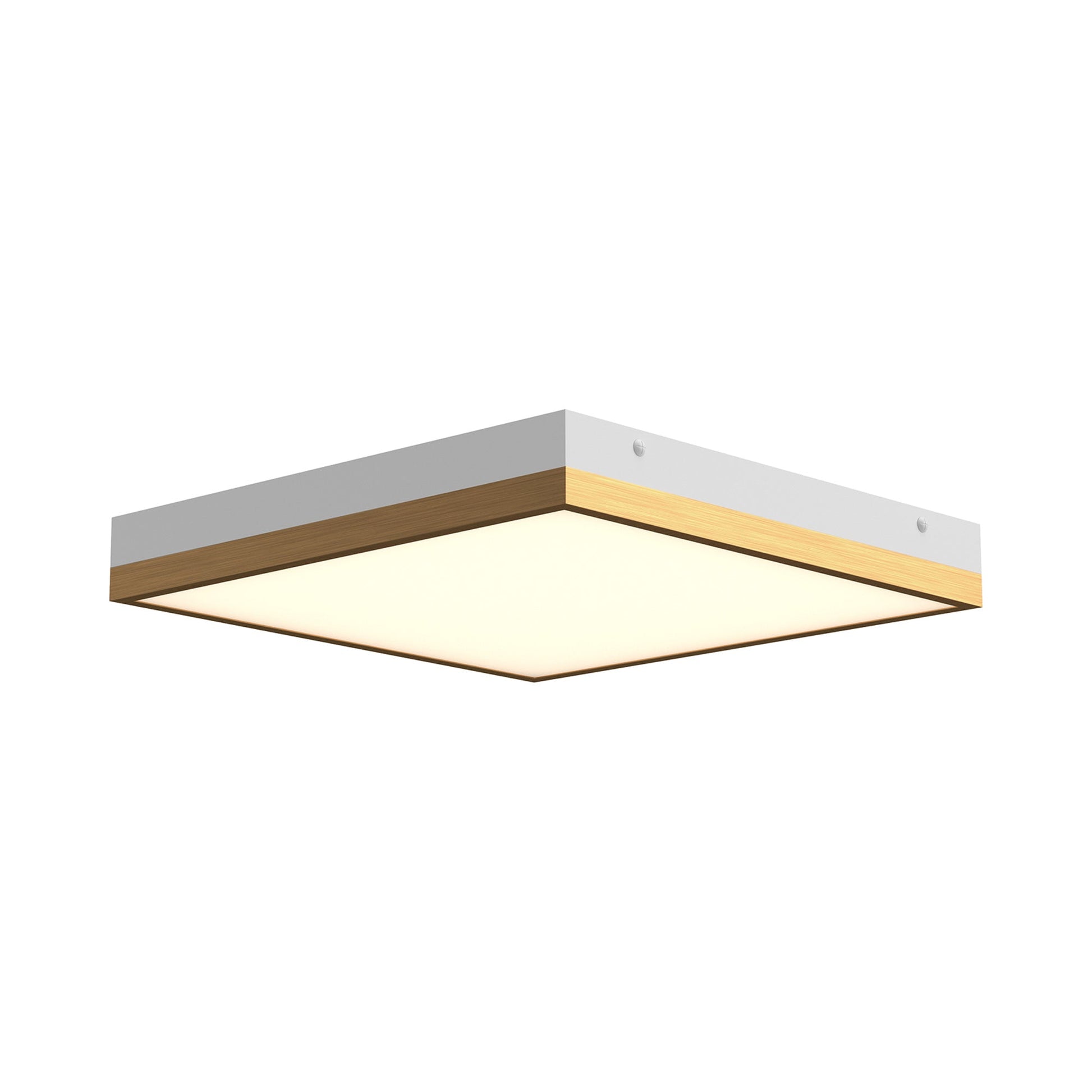 Sydney LED Flush Mount Ceiling Light in Aged Gold/White (Large).
