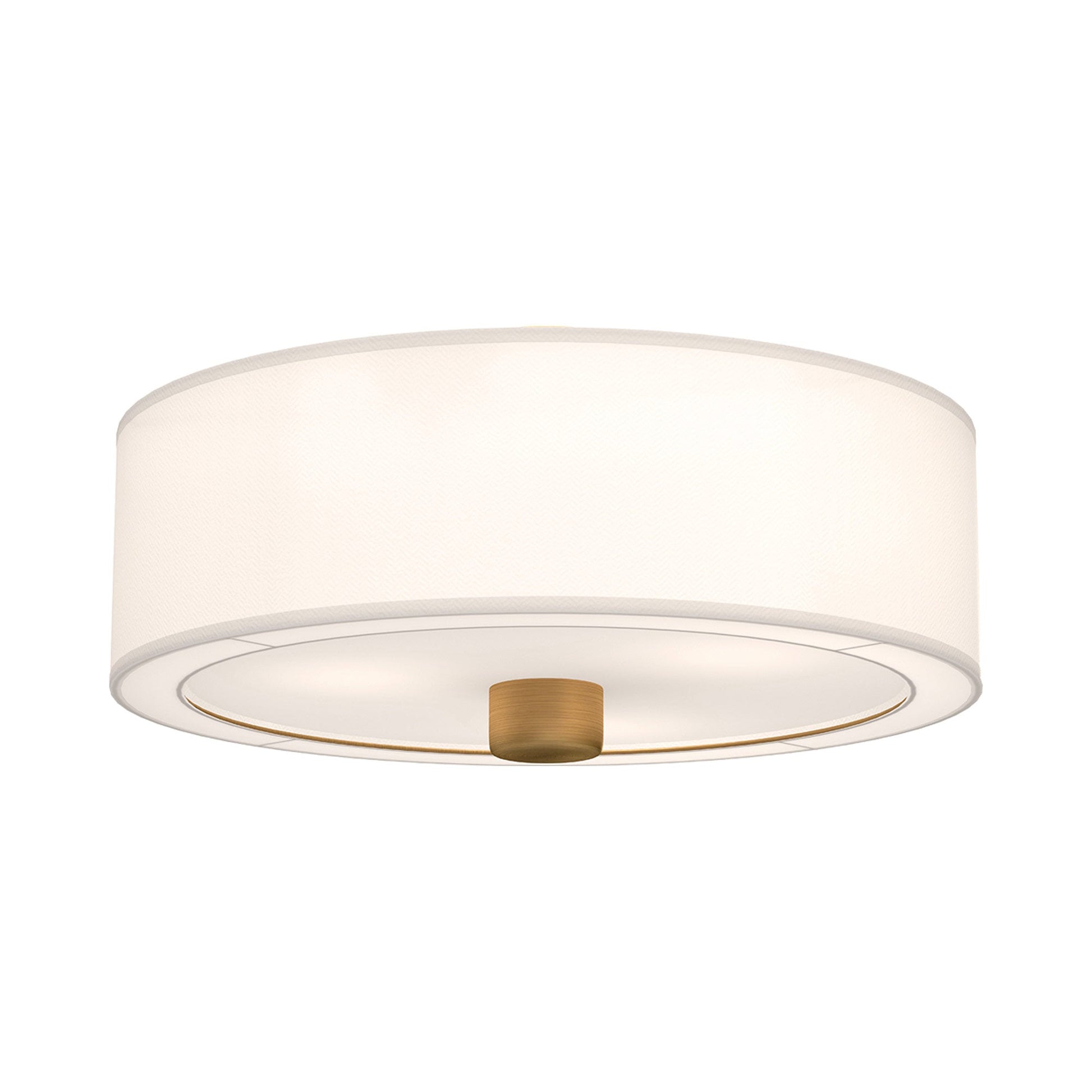 Theo Flush Mount Ceiling Light in Aged Gold.