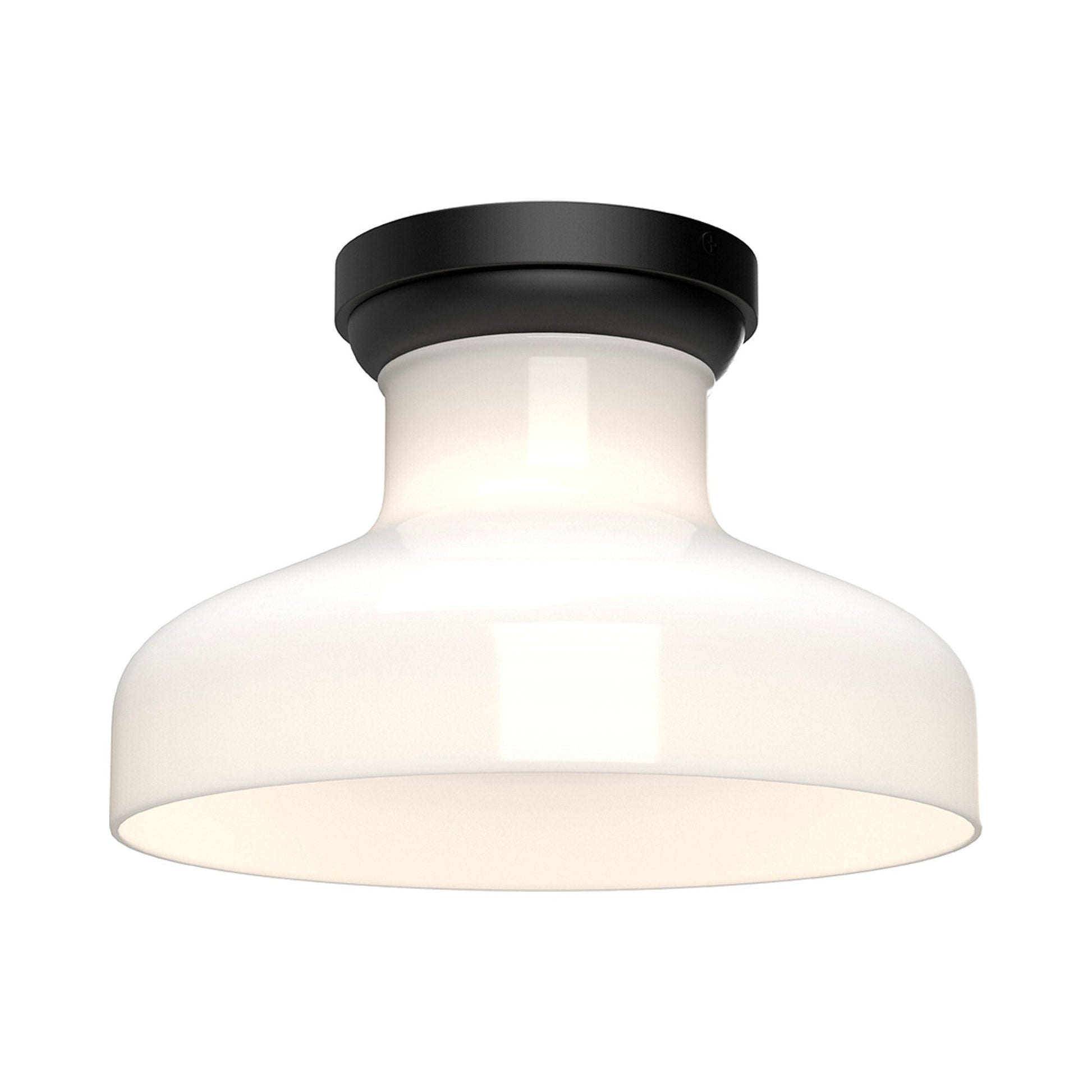 Westlake Flush Mount Ceiling Light in Matte Black.