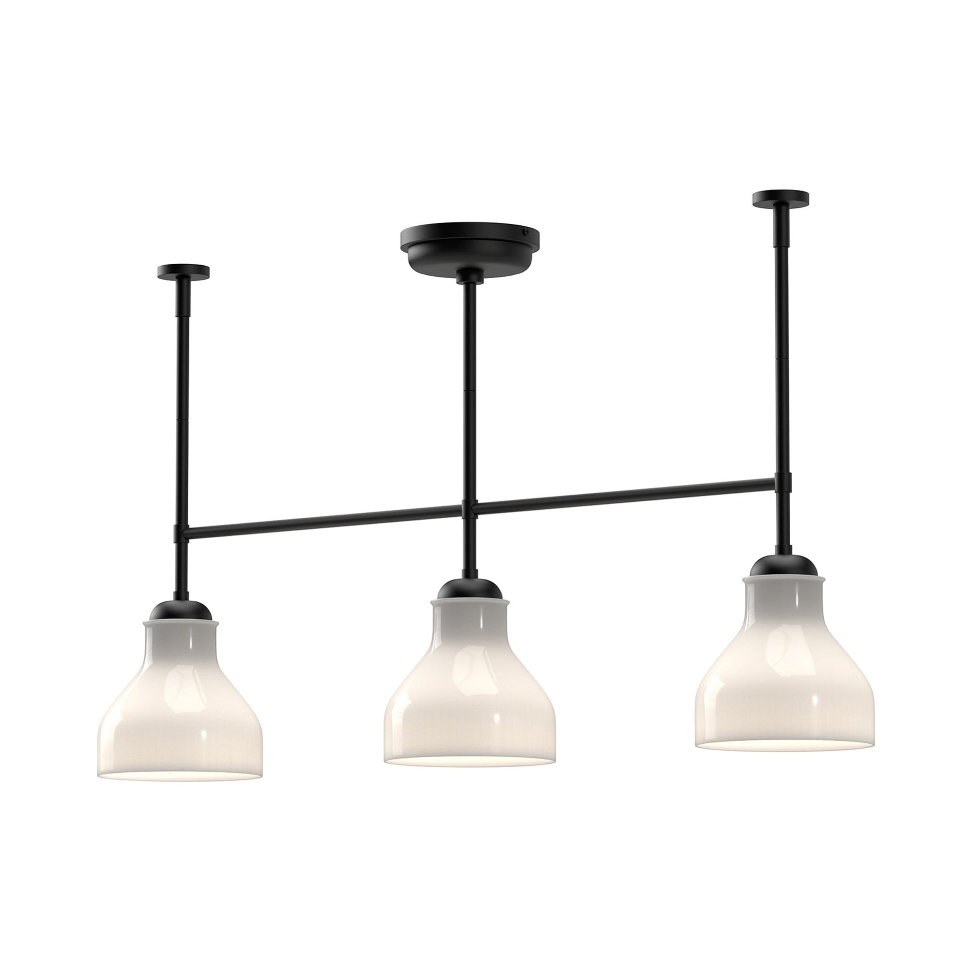 Westlake Linear Pendant Light in Matte Black.