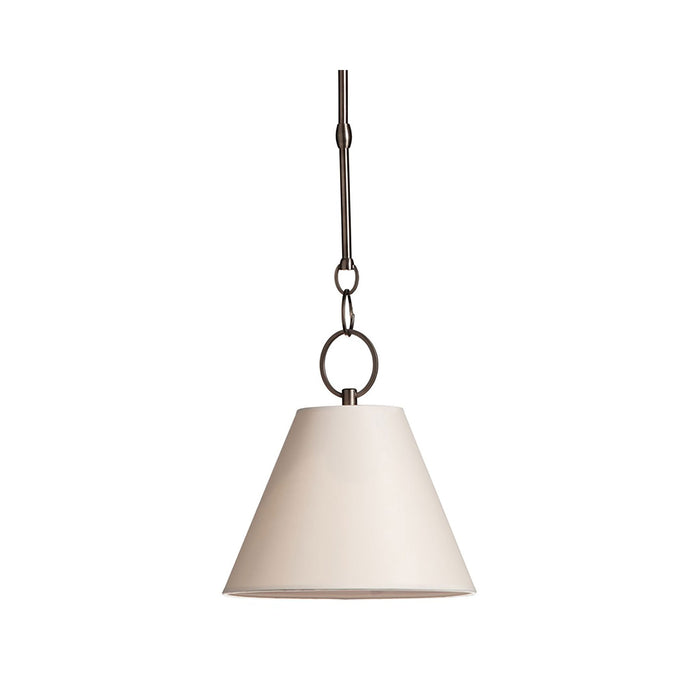 Altamont Pendant Light in Parchment/12.25-Inch/Historic Nickel.