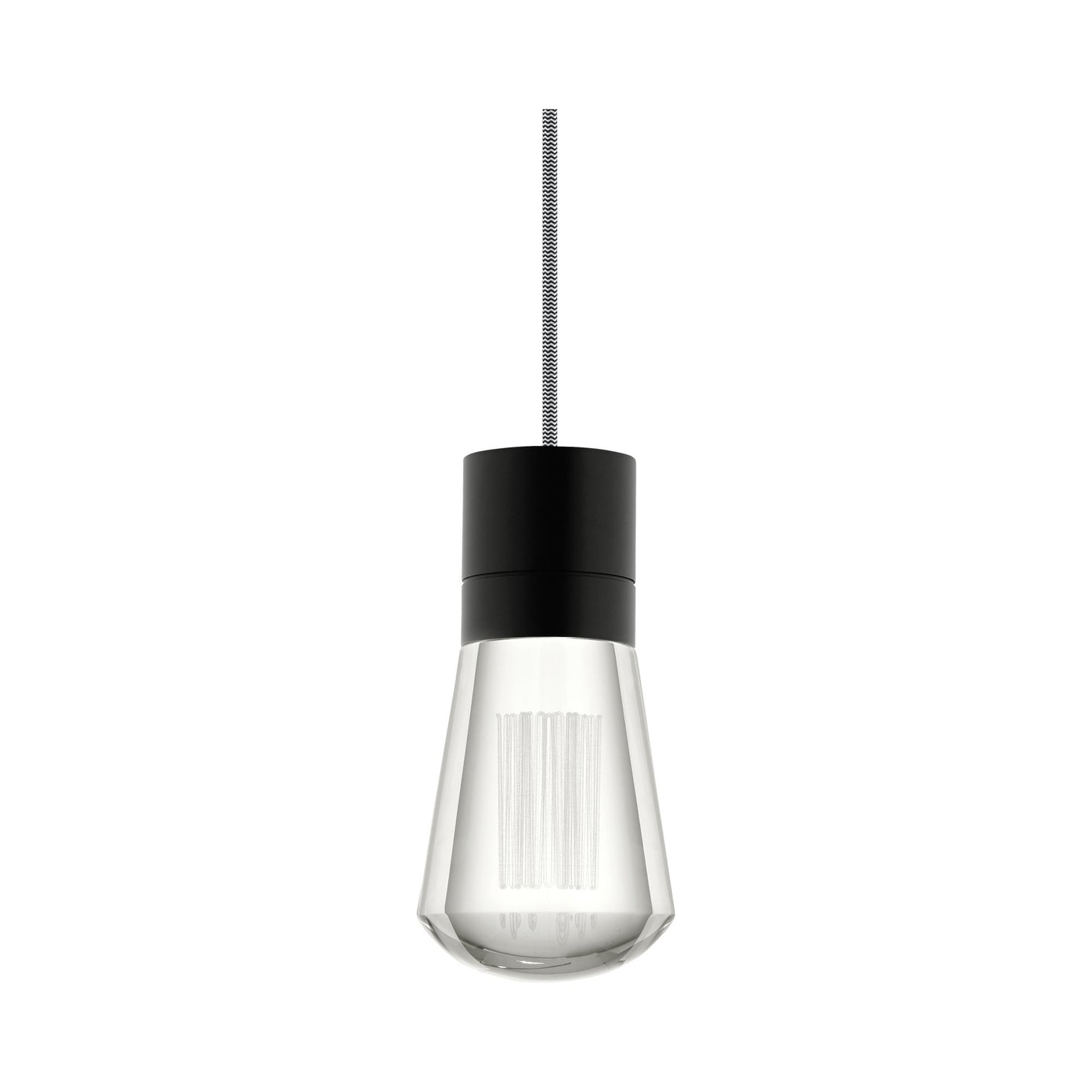 Alva 11-Light LED Pendant Light in Black/White/Black.