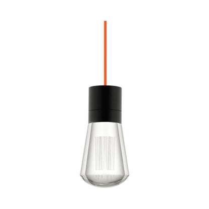 Alva 11-Light LED Pendant Light in Orange/Black.