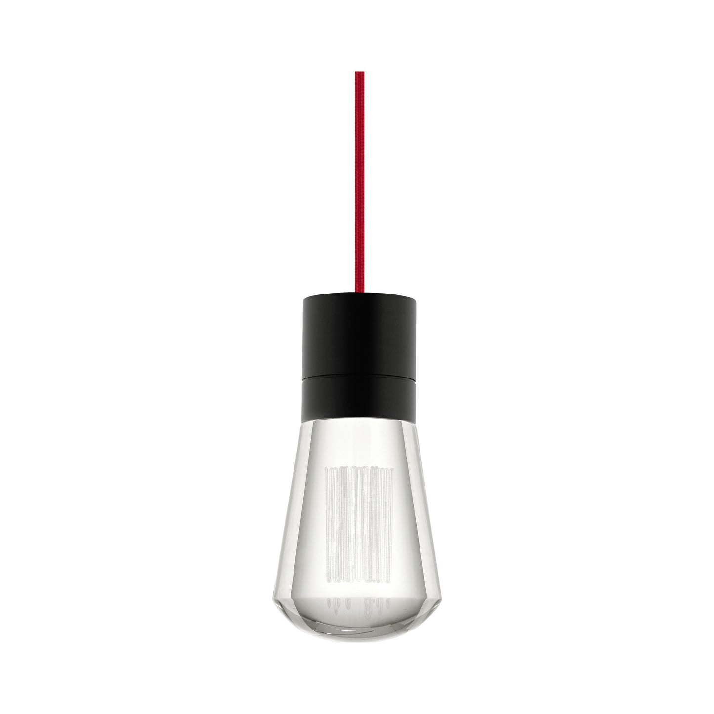 Alva 11-Light LED Pendant Light in Red/Black.