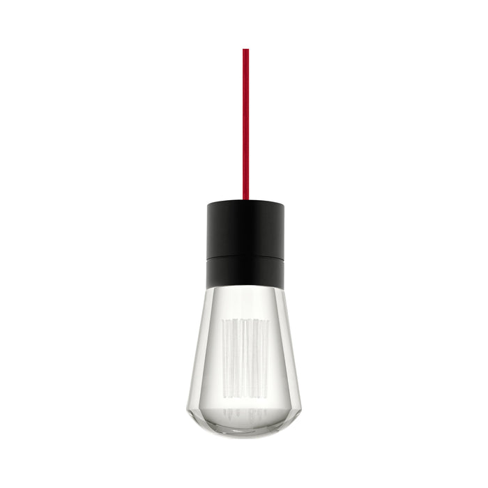 Alva 11-Light LED Pendant Light in Red/Black.