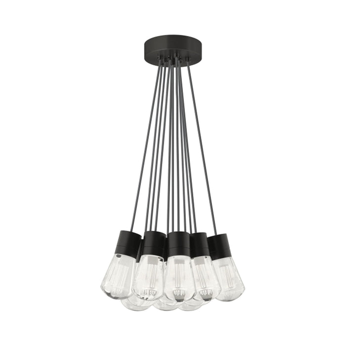 Alva 11-Light LED Pendant Light in Gray/Black.