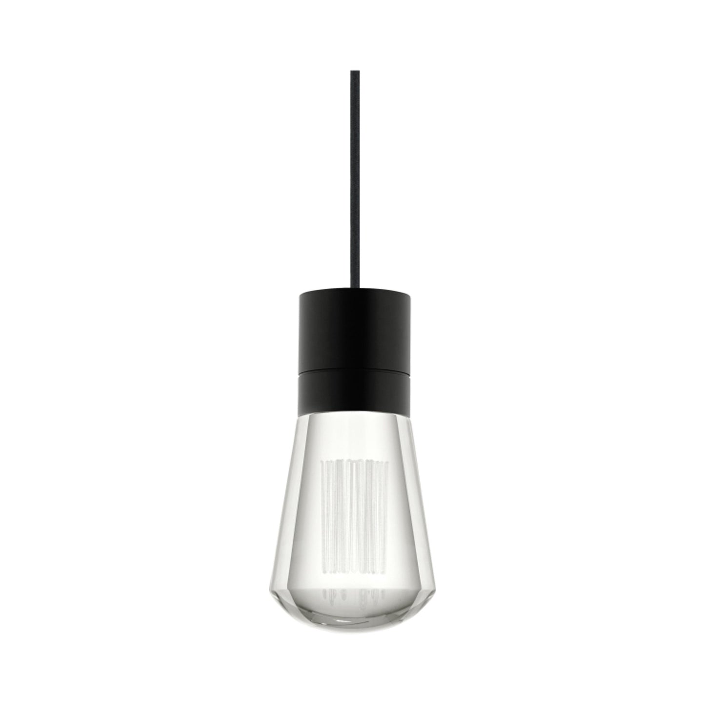 Alva 7-Light LED Pendant Light in Black.