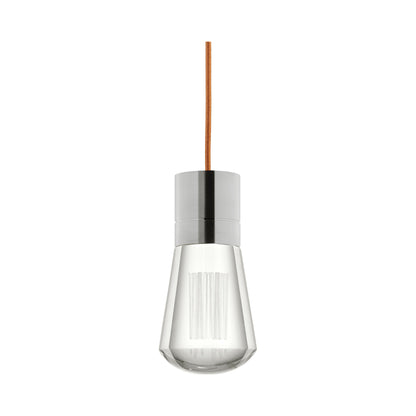 Alva 7-Light LED Pendant Light in Satin Nickel/Copper.