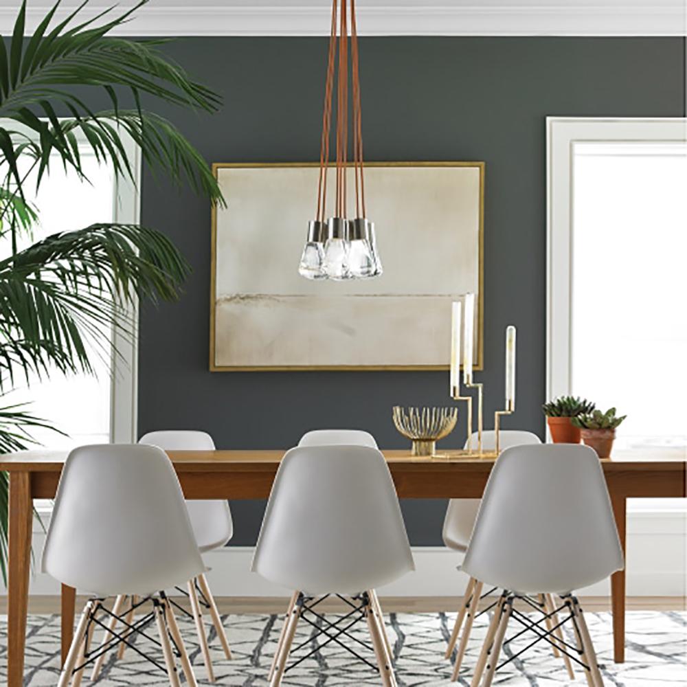 Alva 7-Light LED Pendant Light in dining room.