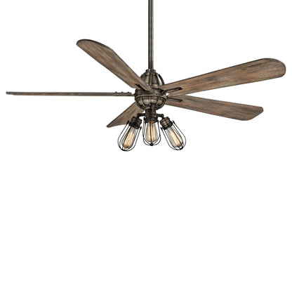 Alva LED Ceiling Fan in Heirloom Bronze.