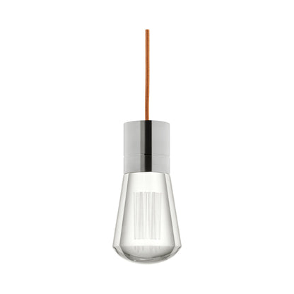 Alva LED Pendant Light in Copper/Satin Nickel.