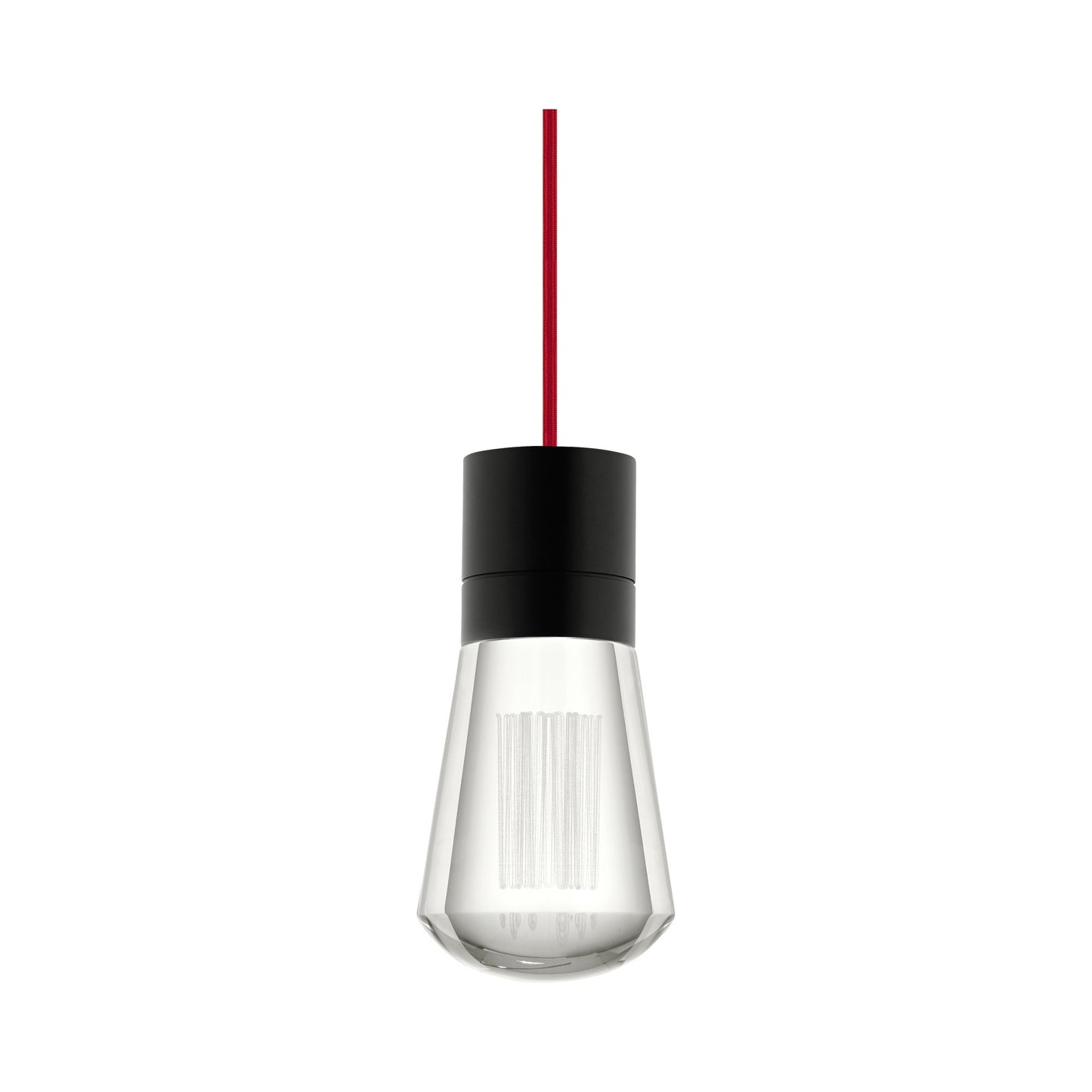 Alva LED Pendant Light in Red/Black.