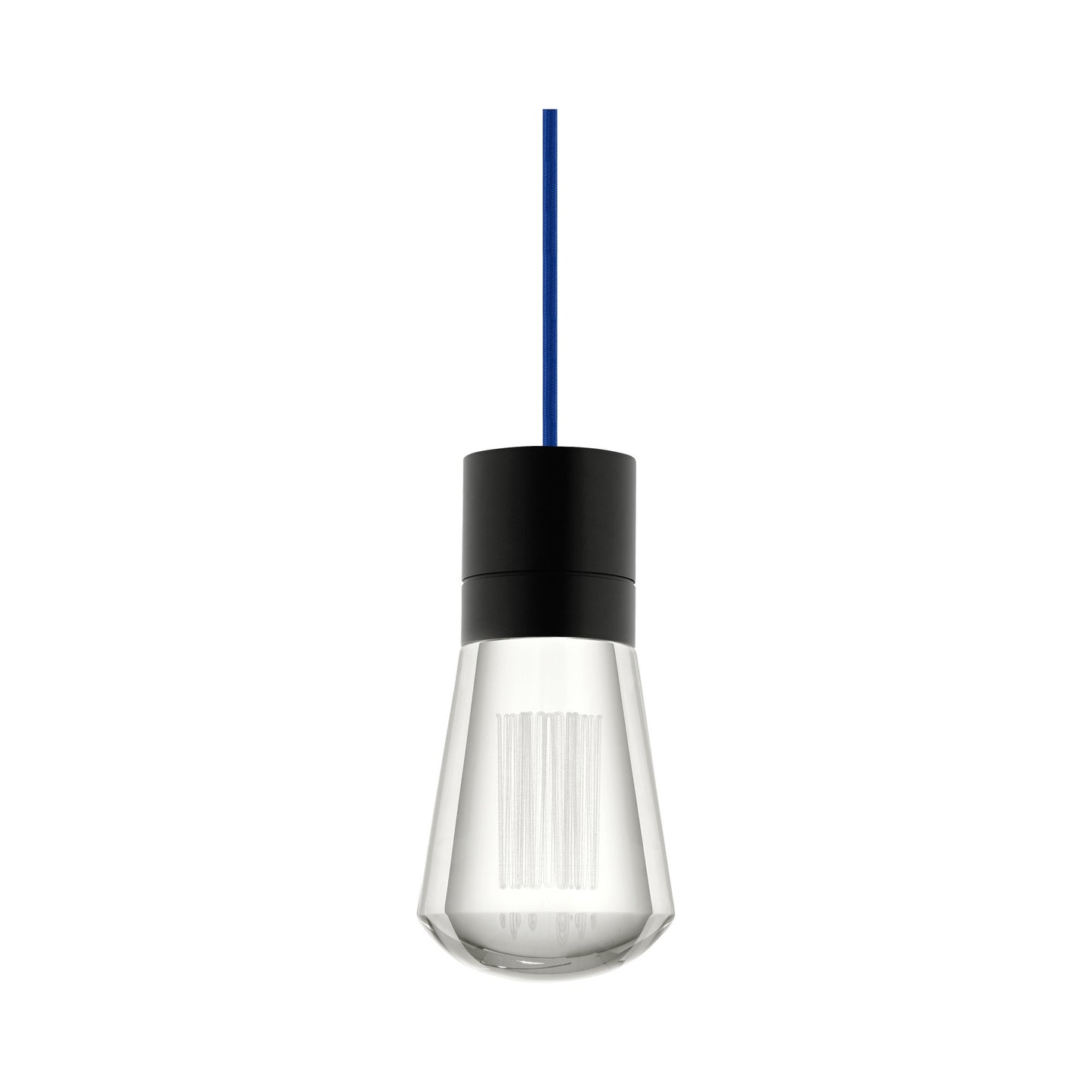 Alva LED Pendant Light in Blue/Black.