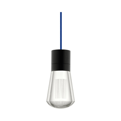 Alva LED Pendant Light in Blue/Black.