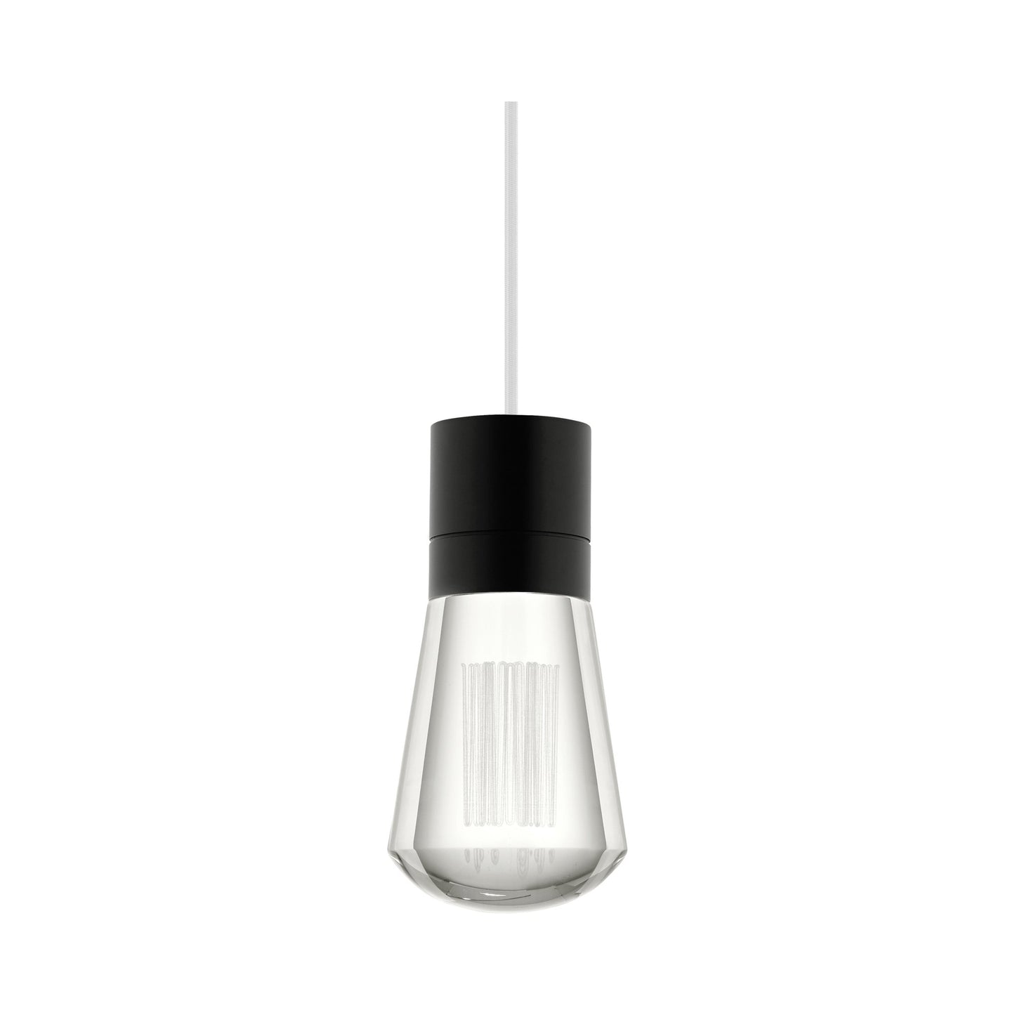 Alva LED Pendant Light in White/Black.