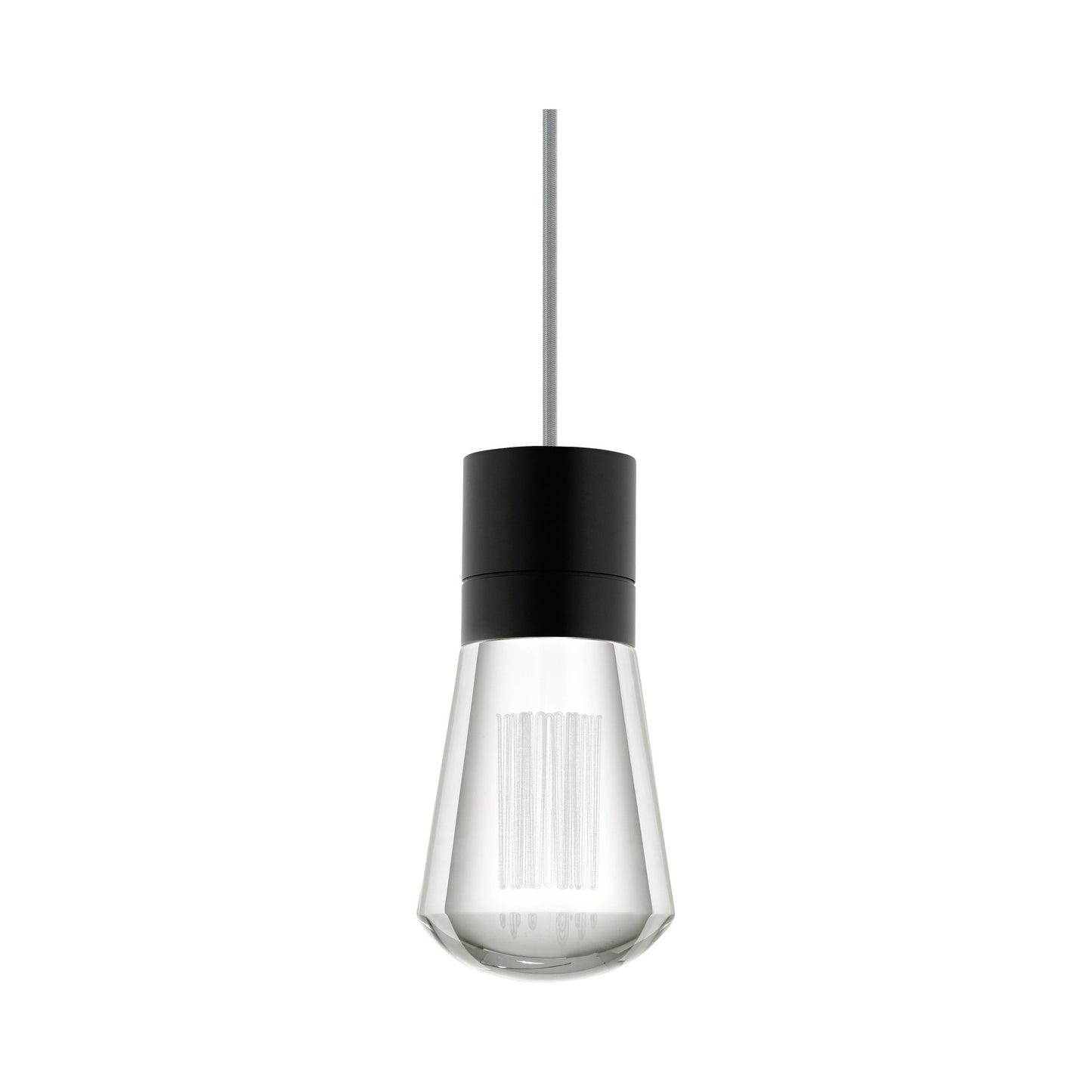 Alva LED Pendant Light in Gray/Black.