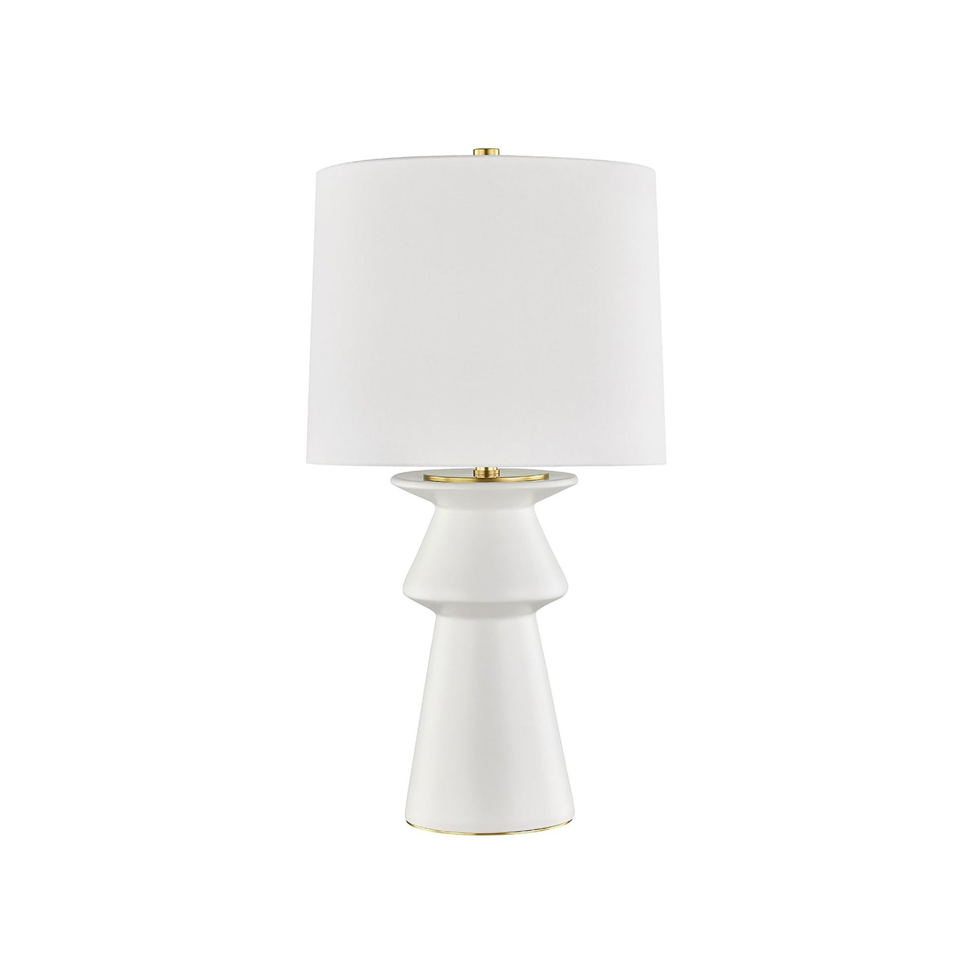 Amagansett Table Lamp in Ivory.