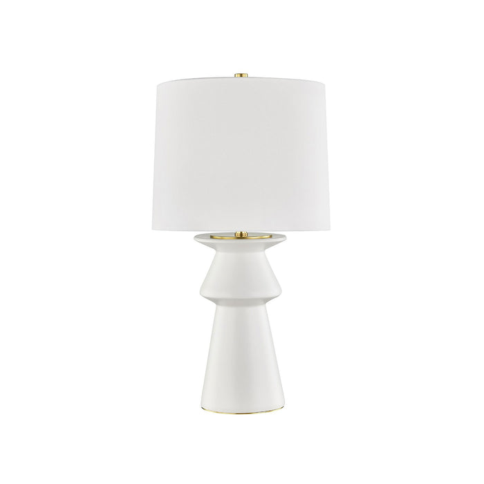 Amagansett Table Lamp in Ivory.