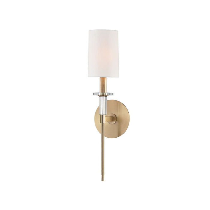 Amherst Wall Light in Aged Brass.