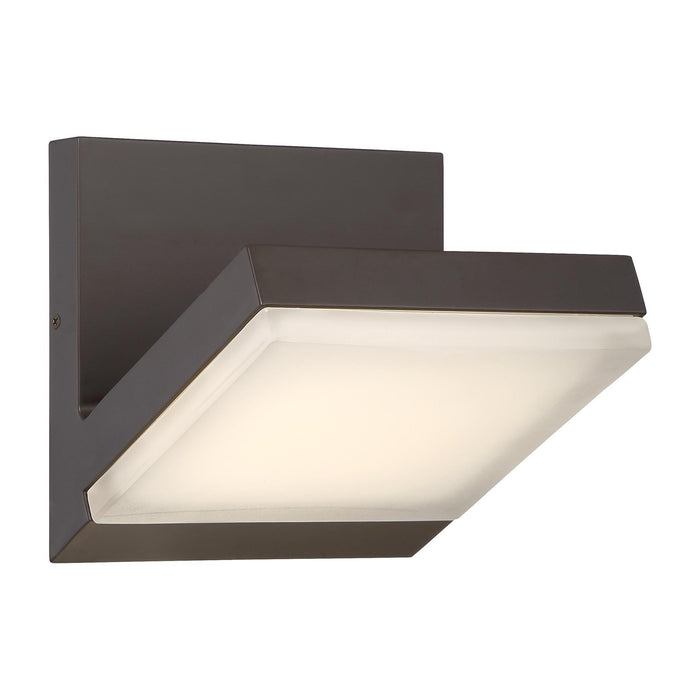 Angle Outdoor LED Wall Light in Oil Rubbed Bronze.