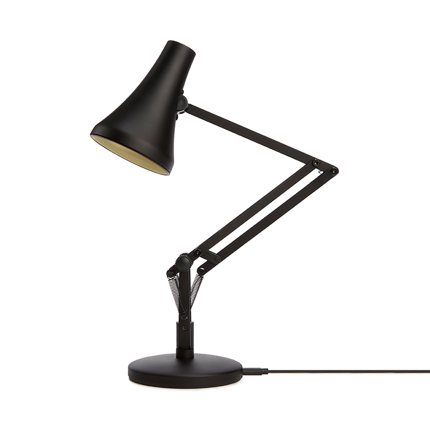 90 Mini Mini Desk Lamp in Carbon Black and Black.