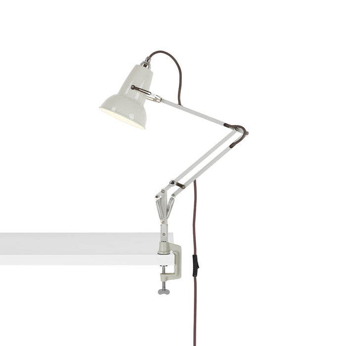 Original 1227 Desk Lamp in Linen White/Chrome (Small/Clamp).
