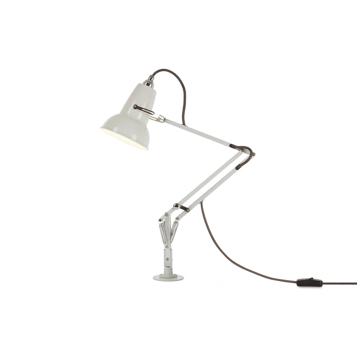 Original 1227 Desk Lamp in Linen White/Chrome (Small/Insert).