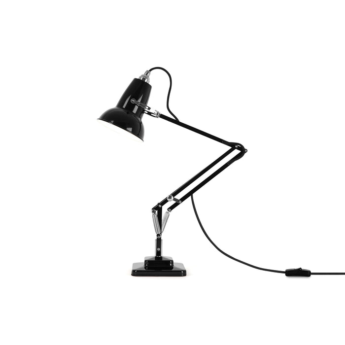 Original 1227 Desk Lamp in Gloss Jet Black/Chrome (Small/Standard Desk Base).