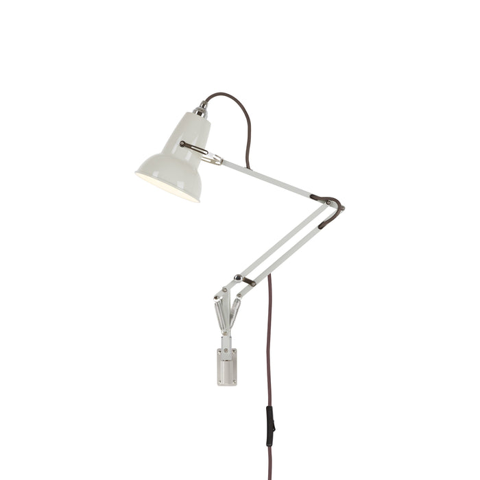 Original 1227 Desk Lamp in Linen White/Chrome (Small/Wall Bracket).