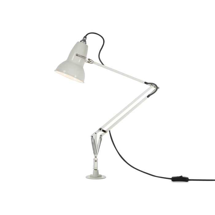 Original 1227 Desk Lamp in Linen White/Chrome (Medium/Insert).