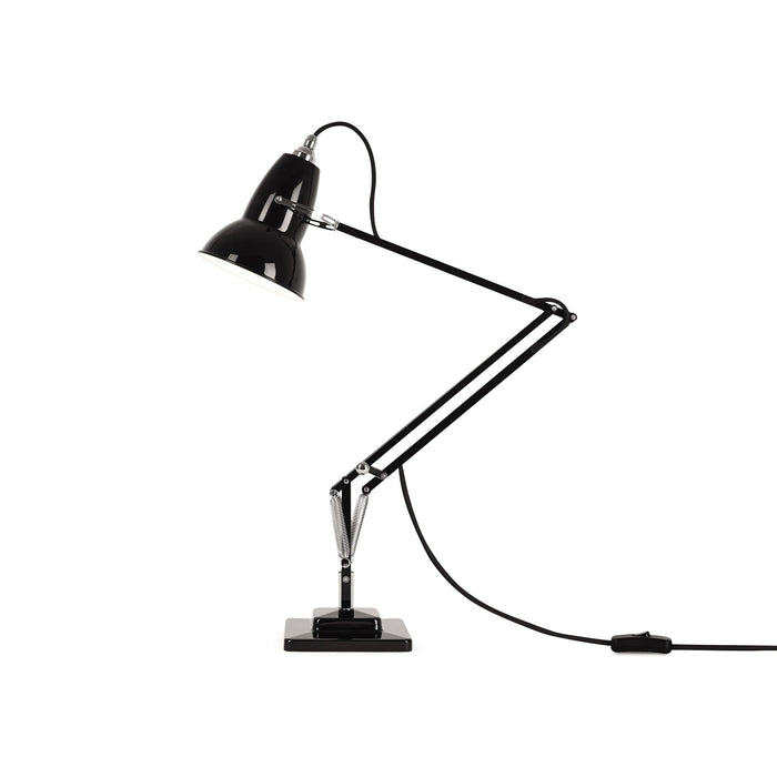 Original 1227 Desk Lamp in Gloss Jet Black/Chrome (Medium/Standard Desk Base).
